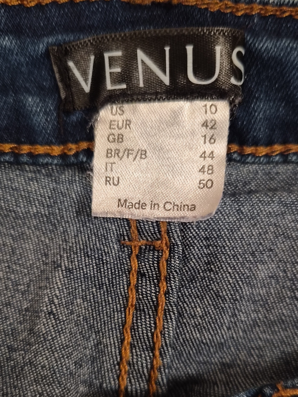 VENUS Blue Skinny Jeans with Floral Embroidery - Picture 10 of 11
